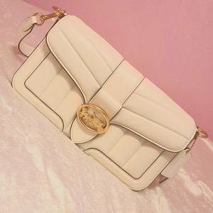 Coach | Georgie Shoulder/Crossbody Bag | Puffy Quilting | Cream White 🤍